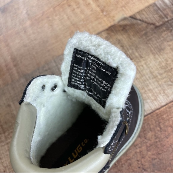 Lugz Size 5 Sherpa Lined Lace Up Boots Chocolate Brown Hiking Outdoor Fall - Picture 7 of 8